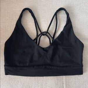 Athleta Midnight Strappy Sports Bra